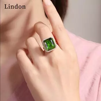 Классическое кольцо Lindon из медного сплава с цирконием, женские ювелирные изделия, свадебный подарок для вечеринки