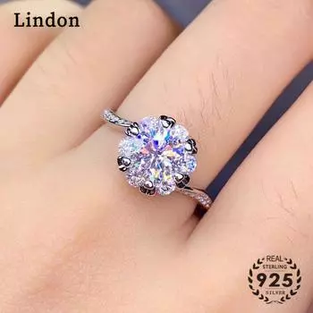 Классическое кольцо Lindon из медного сплава с цирконием, женские ювелирные изделия, свадебный подарок для вечеринки