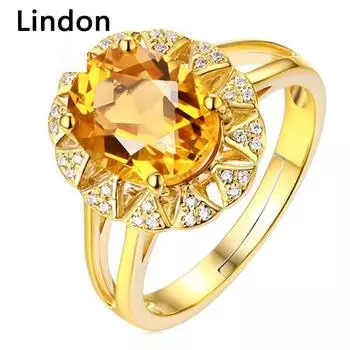 Классическое кольцо Lindon из медного сплава с цирконием, женские ювелирные изделия, свадебный подарок для вечеринки Resizable