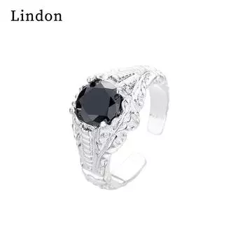 Классическое кольцо Lindon из медного сплава с цирконием, женские ювелирные изделия, свадебный подарок для вечеринки серебряный