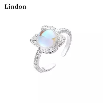 Классическое кольцо Lindon из медного сплава с цирконием, женские ювелирные изделия, свадебный подарок для вечеринки серебряный