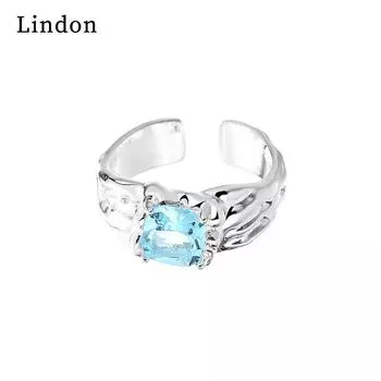 Классическое кольцо Lindon из медного сплава с цирконием, женские ювелирные изделия, свадебный подарок для вечеринки серебряный