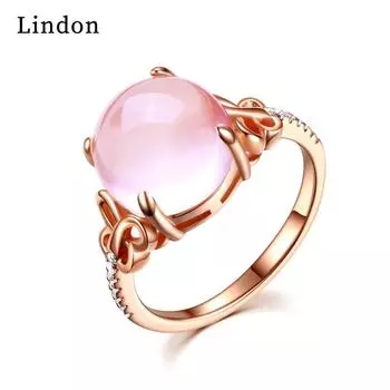 Классическое кольцо Lindon из медного сплава с цирконом, женские ювелирные изделия, свадебный подарок, вечеринка