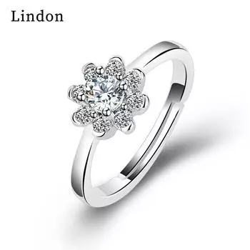 Классическое кольцо Lindon из медного сплава с цирконием, женские ювелирные изделия, свадебный подарок для вечеринки