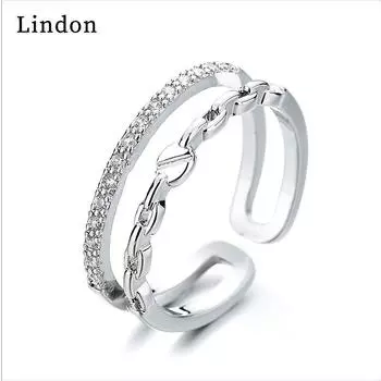 Классическое кольцо Lindon из медного сплава с цирконием, женские ювелирные изделия, свадебный подарок для вечеринки золотой