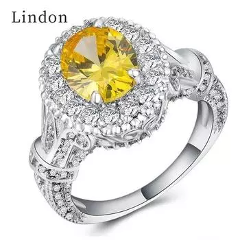 Классическое кольцо Lindon из медного сплава с цирконием, женские ювелирные изделия, свадебный подарок для вечеринки 7