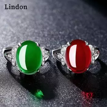 Классическое кольцо Lindon из медного сплава с цирконием, женские ювелирные изделия, свадебный подарок для вечеринки красный