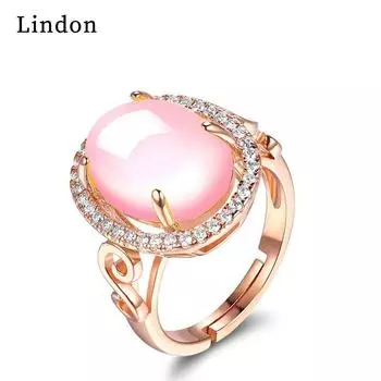 Классическое кольцо Lindon из медного сплава с цирконом, женские ювелирные изделия, свадебный подарок, вечеринка