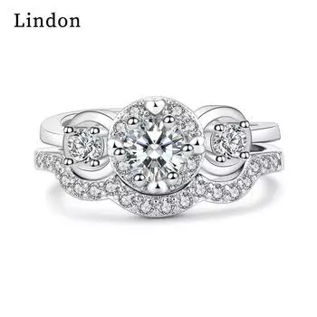 Классическое кольцо Lindon из медного сплава с цирконием, женские ювелирные изделия, свадебный подарок для вечеринки