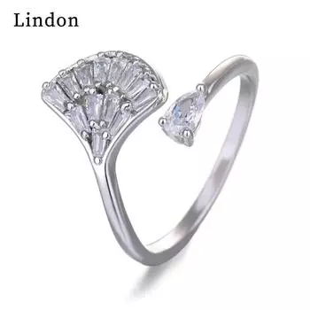 Классическое кольцо Lindon из медного сплава с цирконием, женские ювелирные изделия, свадебный подарок для вечеринки