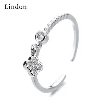 Классическое кольцо Lindon из медного сплава с цирконием, женские ювелирные изделия, свадебный подарок для вечеринки