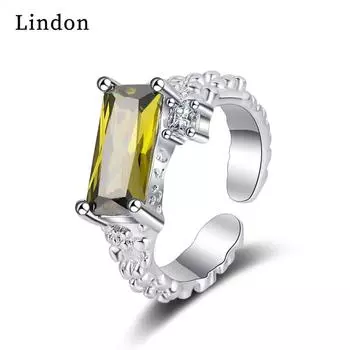 Классическое кольцо Lindon из медного сплава с цирконием, женские ювелирные изделия, свадебный подарок для вечеринки