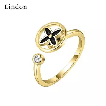 Классическое кольцо Lindon из медного сплава с цирконием, женские ювелирные изделия, свадебный подарок для вечеринки серебряный