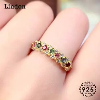 Классическое кольцо Lindon из медного сплава с цирконом, женские ювелирные изделия, свадебный подарок, вечеринка