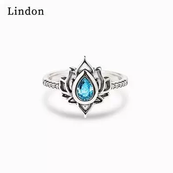 Классическое кольцо Lindon из медного сплава с цирконием, женские ювелирные изделия, свадебный подарок для вечеринки 6 красный