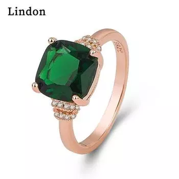 Классическое кольцо Lindon из медного сплава с цирконием, женские ювелирные изделия, свадебный подарок для вечеринки 6