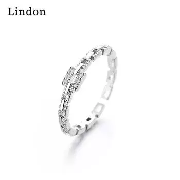 Классическое кольцо Lindon из медного сплава с цирконием, женские ювелирные изделия, свадебный подарок для вечеринки