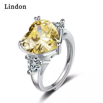 Классическое кольцо Lindon из медного сплава с цирконием, женские ювелирные изделия, свадебный подарок для вечеринки
