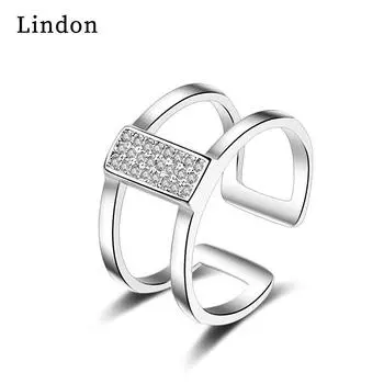 Классическое кольцо Lindon из медного сплава с цирконием, женские ювелирные изделия, свадебный подарок для вечеринки