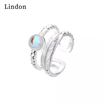 Классическое кольцо Lindon из медного сплава с цирконием, женские ювелирные изделия, свадебный подарок для вечеринки серебряный