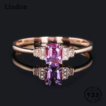 Классическое кольцо Lindon из медного сплава с цирконием, женские ювелирные изделия, свадебный подарок для вечеринки