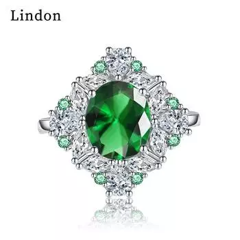 Классическое кольцо Lindon из медного сплава с цирконием, женские ювелирные изделия, свадебный подарок для вечеринки