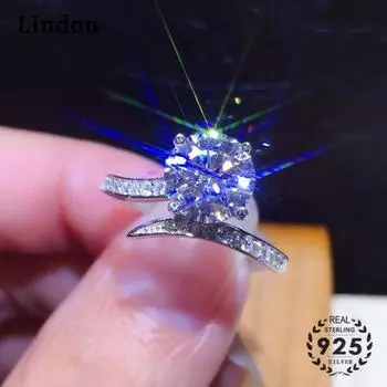 Классическое кольцо Lindon из медного сплава с цирконием, женские ювелирные изделия, свадебный подарок для вечеринки