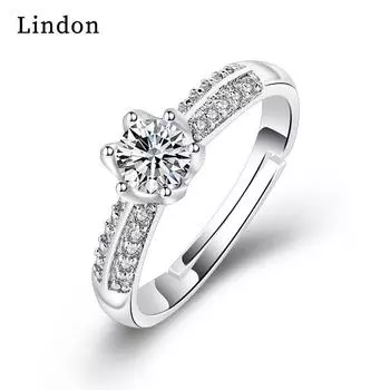 Классическое кольцо Lindon из медного сплава с цирконием, женские ювелирные изделия, свадебный подарок для вечеринки