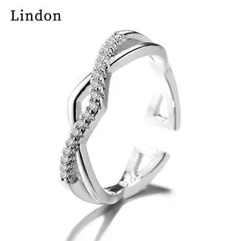 Классическое кольцо Lindon из медного сплава с цирконием, женские ювелирные изделия, свадебный подарок для вечеринки
