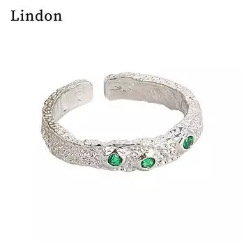 Классическое кольцо Lindon из медного сплава с цирконием, женские ювелирные изделия, свадебный подарок для вечеринки серебряный