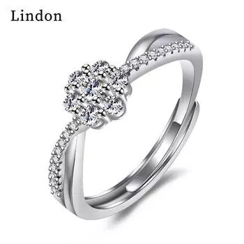 Классическое кольцо Lindon из медного сплава с цирконием, женские ювелирные изделия, свадебный подарок для вечеринки