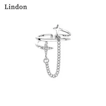 Классическое кольцо Lindon из медного сплава с цирконием, женские ювелирные изделия, свадебный подарок для вечеринки серебряный