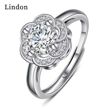Классическое кольцо Lindon из медного сплава с цирконием, женские ювелирные изделия, свадебный подарок для вечеринки