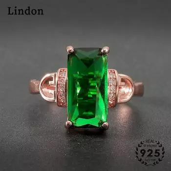 Классическое кольцо Lindon из медного сплава с цирконием, женские ювелирные изделия, свадебный подарок для вечеринки