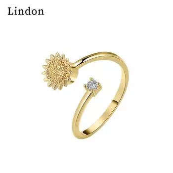 Классическое кольцо Lindon из медного сплава с цирконием, женские ювелирные изделия, свадебный подарок для вечеринки серебряный