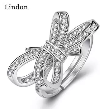Классическое кольцо Lindon из медного сплава с цирконием, женские ювелирные изделия, свадебный подарок для вечеринки