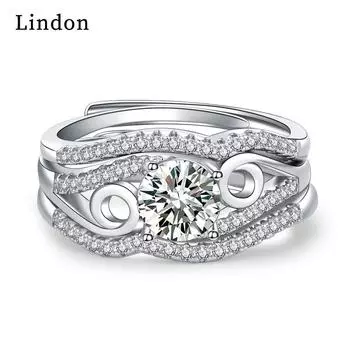 Классическое кольцо Lindon из медного сплава с цирконием, женские ювелирные изделия, свадебный подарок для вечеринки