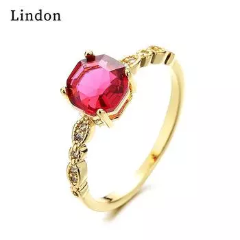 Классическое кольцо Lindon из медного сплава с цирконием, женские ювелирные изделия, свадебный подарок для вечеринки 6 серебряный