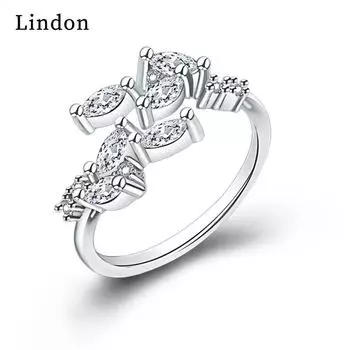 Классическое кольцо Lindon из медного сплава с цирконием, женские ювелирные изделия, свадебный подарок для вечеринки