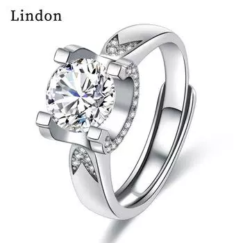 Классическое кольцо Lindon из медного сплава с цирконием, женские ювелирные изделия, свадебный подарок для вечеринки