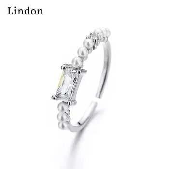 Классическое кольцо Lindon из медного сплава с цирконием, женские ювелирные изделия, свадебный подарок для вечеринки