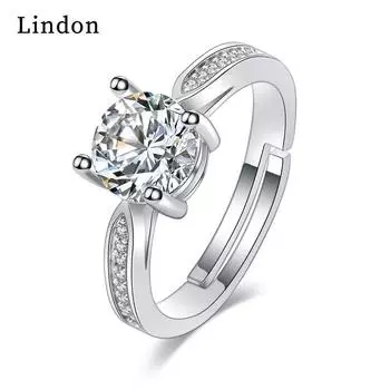 Классическое кольцо Lindon из медного сплава с цирконием, женские ювелирные изделия, свадебный подарок для вечеринки