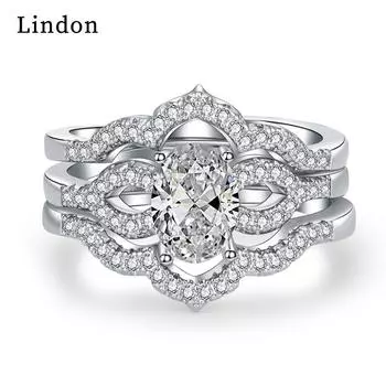 Классическое кольцо Lindon из медного сплава с цирконием, женские ювелирные изделия, свадебный подарок для вечеринки