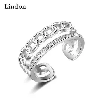 Классическое кольцо Lindon из медного сплава с цирконием, женские ювелирные изделия, свадебный подарок для вечеринки