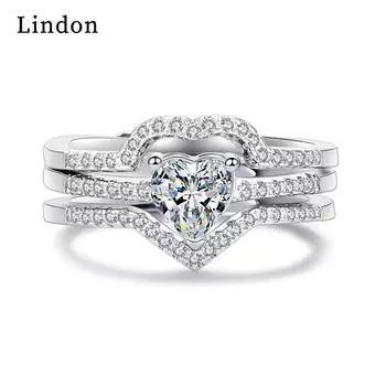 Классическое кольцо Lindon из медного сплава с цирконием, женские ювелирные изделия, свадебный подарок для вечеринки