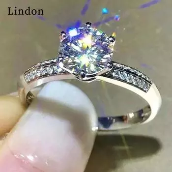 Классическое кольцо Lindon из медного сплава с цирконием, женские ювелирные изделия, свадебный подарок для вечеринки 6