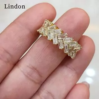 Классическое кольцо Lindon из медного сплава с цирконием, женские ювелирные изделия, свадебный подарок для вечеринки 6