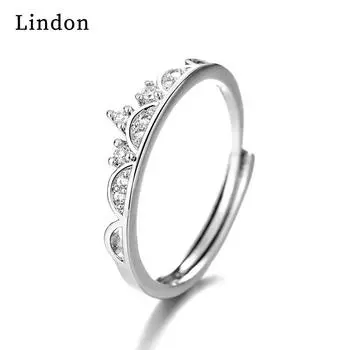 Классическое кольцо Lindon из медного сплава с цирконием, женские ювелирные изделия, свадебный подарок для вечеринки