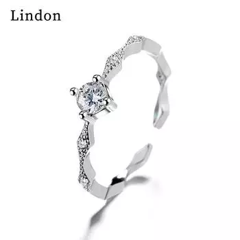 Классическое кольцо Lindon из медного сплава с цирконием, женские ювелирные изделия, свадебный подарок для вечеринки