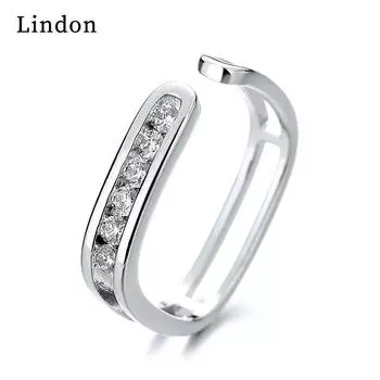 Классическое кольцо Lindon из медного сплава с цирконием, женские ювелирные изделия, свадебный подарок для вечеринки золотой